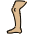 Leg Medium Light Skin Tone Emoji from OpenMoji Set
