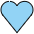 Light Blue Heart Emoji from OpenMoji Set