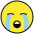Loudly Crying Face Emoji from OpenMoji Set
