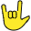 Love You Gesture Emoji from OpenMoji Set