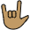 Love You Gesture Medium Skin Tone Emoji from OpenMoji Set