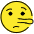 Lying Face Emoji from OpenMoji Set
