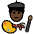 Man Artist Dark Skin Tone Emoji from OpenMoji Set