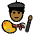 Man Artist Medium Dark Skin Tone Emoji from OpenMoji Set