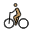 Man Biking Medium Skin Tone Emoji from OpenMoji Set