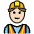 Man Construction Worker Light Skin Tone Emoji from OpenMoji Set