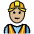 Man Construction Worker Medium Light Skin Tone Emoji from OpenMoji Set