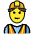 Man Construction Worker Emoji from OpenMoji Set