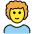Man Curly Hair Emoji from OpenMoji Set