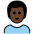 Man Dark Skin Tone Emoji from OpenMoji Set