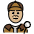 Man Detective Medium Light Skin Tone Emoji from OpenMoji Set