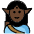 Man Elf Dark Skin Tone Emoji from OpenMoji Set