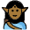 Man Elf Medium Dark Skin Tone Emoji from OpenMoji Set