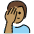 Man Facepalming Medium Skin Tone Emoji from OpenMoji Set