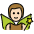 Man Fairy Light Skin Tone Emoji from OpenMoji Set
