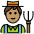 Man Farmer Medium Skin Tone Emoji from OpenMoji Set