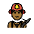 Man Firefighter Medium Dark Skin Tone Emoji from OpenMoji Set