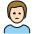 Man Frowning Light Skin Tone Emoji from OpenMoji Set