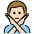 Man Gesturing No Light Skin Tone Emoji from OpenMoji Set