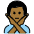 Man Gesturing No Medium Dark Skin Tone Emoji from OpenMoji Set