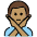 Man Gesturing No Medium Skin Tone Emoji from OpenMoji Set