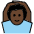 Man Gesturing Ok Dark Skin Tone Emoji from OpenMoji Set