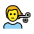 Man Getting Haircut Emoji from OpenMoji Set