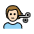 Man Getting Haircut Light Skin Tone Emoji from OpenMoji Set