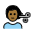 Man Getting Haircut Medium Dark Skin Tone Emoji from OpenMoji Set