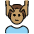 Man Getting Massage Medium Skin Tone Emoji from OpenMoji Set
