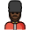 Man Guard Dark Skin Tone Emoji from OpenMoji Set
