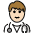Man Health Worker Light Skin Tone Emoji from OpenMoji Set