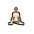 Man In Lotus Position Light Skin Tone Emoji from OpenMoji Set