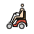 Man In Motorized Wheelchair Light Skin Tone Emoji from OpenMoji Set