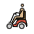 Man In Motorized Wheelchair Medium Light Skin Tone Emoji from OpenMoji Set