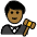 Man Judge Medium Dark Skin Tone Emoji from OpenMoji Set