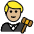 Man Judge Medium Light Skin Tone Emoji from OpenMoji Set