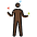 Man Juggling Dark Skin Tone Emoji from OpenMoji Set