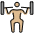 Man Lifting Weights Medium Light Skin Tone Emoji from OpenMoji Set