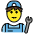 Man Mechanic Emoji from OpenMoji Set