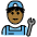 Man Mechanic Medium Dark Skin Tone Emoji from OpenMoji Set