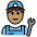 Man Mechanic Medium Skin Tone Emoji from OpenMoji Set
