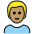 Man Medium Skin Tone Blond Hair Emoji from OpenMoji Set