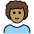 Man Medium Skin Tone Curly Hair Emoji from OpenMoji Set
