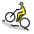 Man Mountain Biking Emoji from OpenMoji Set