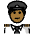 Man Pilot Medium Dark Skin Tone Emoji from OpenMoji Set