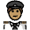 Man Pilot Medium Skin Tone Emoji from OpenMoji Set