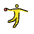 Man Playing Handball Emoji from OpenMoji Set