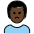 Man Pouting Dark Skin Tone Emoji from OpenMoji Set