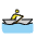 Man Rowing Boat Emoji from OpenMoji Set